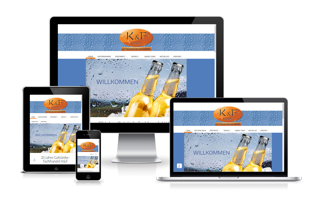 K&F Getränke­fachhandel - Homepage